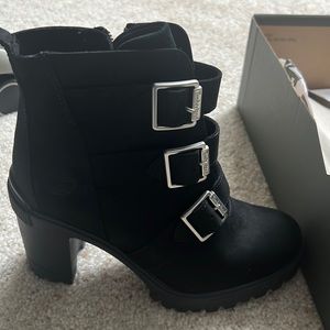 Brand new Timberland 3’ black boots with buckles
